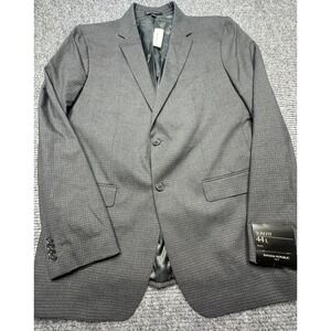 Banana‎ Republic Blazer Mens 44 Long Dark Gray Slim Fit Stretch Suit Jacket New